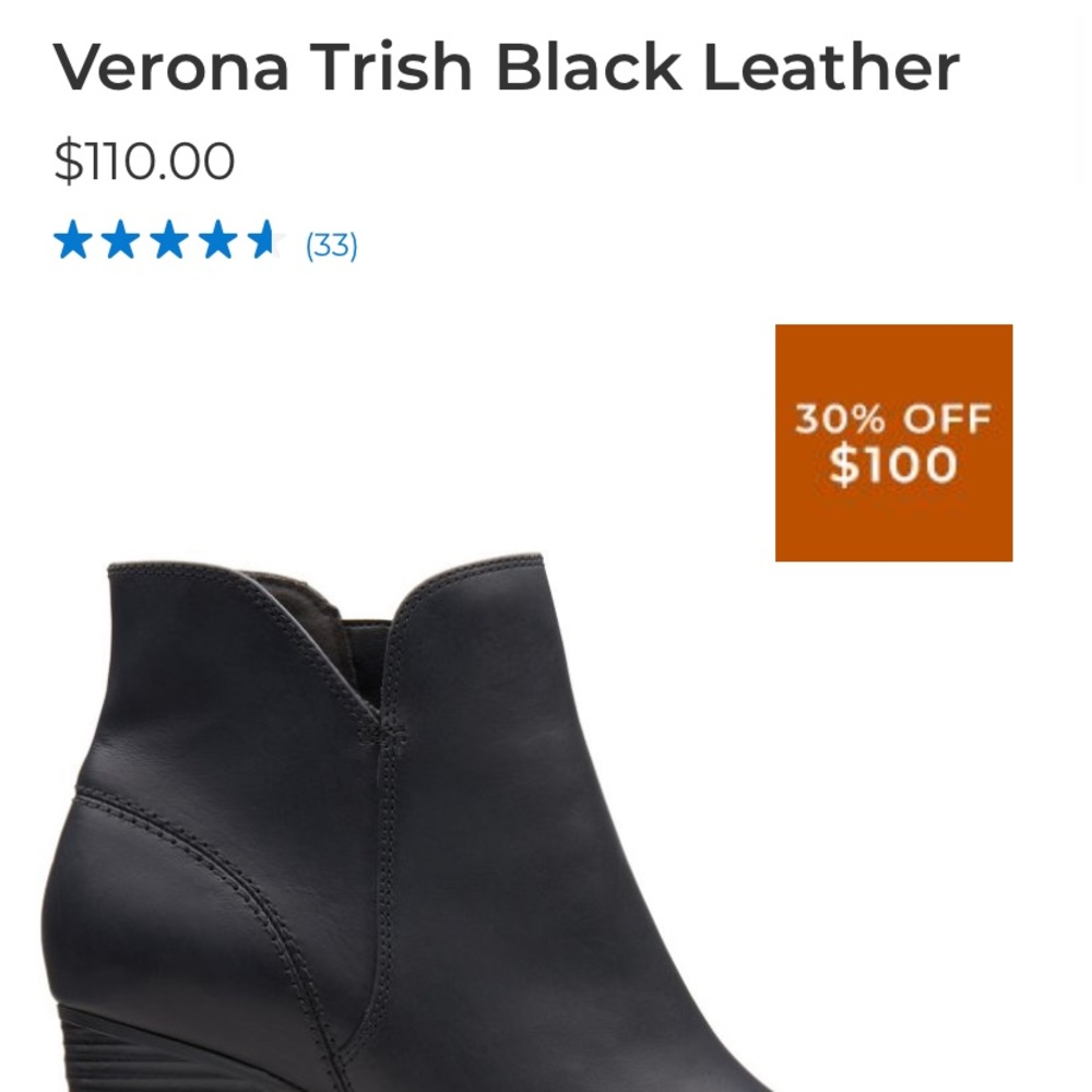Verona Trisha black leather Clark’s - Picture 5 of 5